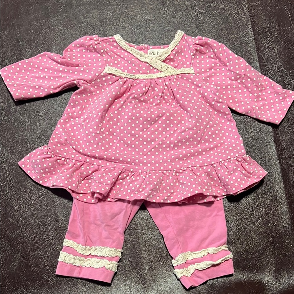 Bates Pink Polka Dot Kids